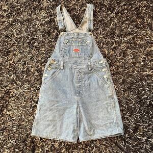 Vintage 90s denim short overalls.